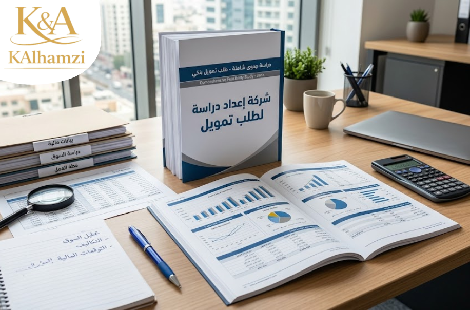 شركة إعداد دراسة جدوى لطلب تمويل في حي الملقا