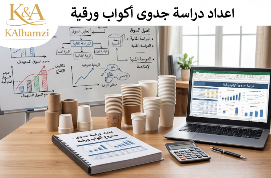 اعداد دراسة جدوى أكواب ورقية في الرياض