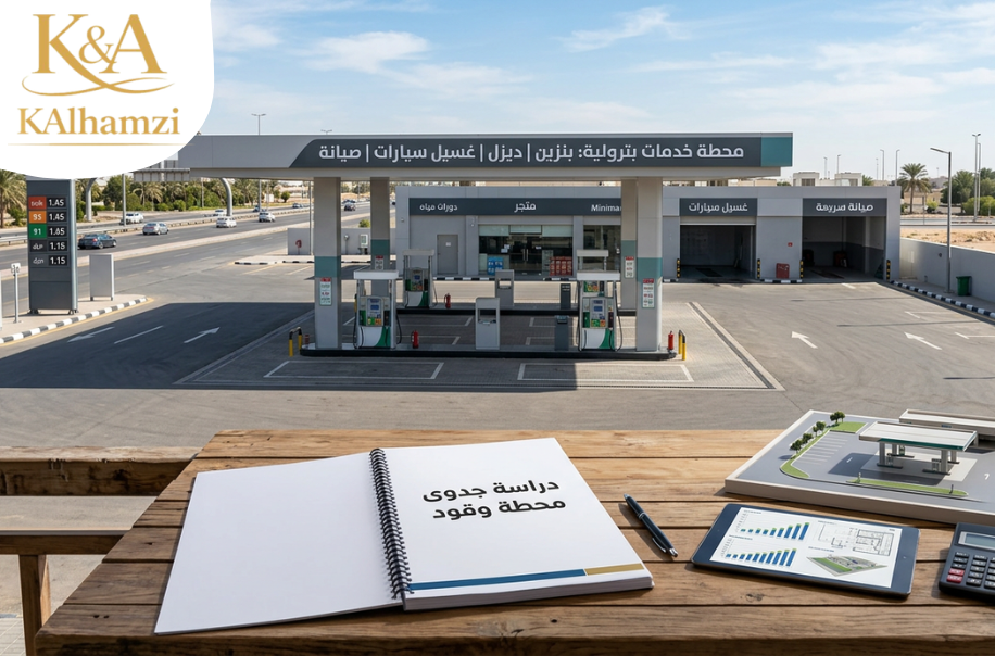 شركة دراسة جدوى محطة وقود في الرياض