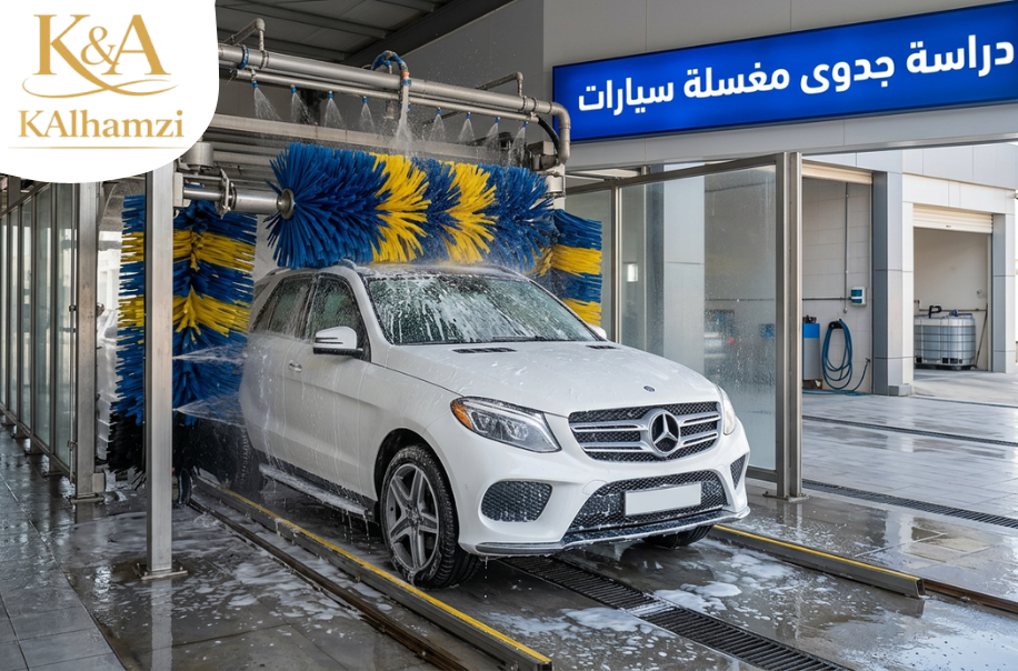 دراسة جدوى مغسلة سيارات في الرياض