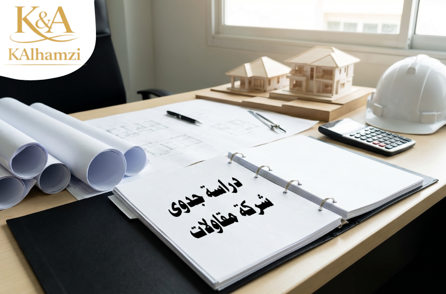 دراسة جدوى شركة مقاولات في الرياض